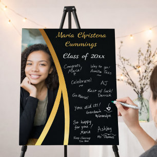 Golden Elegance Class Of Photo Grad Signature Foam Board