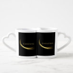Golden Elegance-Newly Weds- Coffee Mug Set<br><div class="desc">Celebrate your love story with our Golden Elegance Lovers' Mug Set, a perfect match made in heaven! Crafted in ceramic and designed to fit together seamlessly, this set is an ideal gift for the Newly Weds. The heart-shaped handles on each mug add an extra layer of romance to this already...</div>