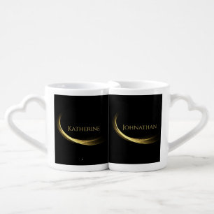Golden Elegance-Newly Weds- Coffee Mug Set