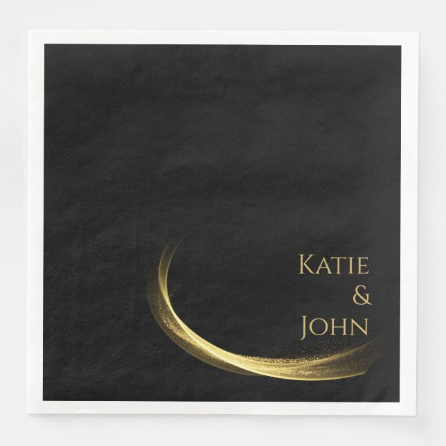 Golden Elegance-Paper Napkin (Front)