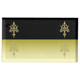 Golden Elegance Table Number Holder