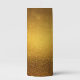 Golden elegant  pillar candle