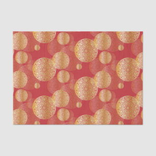 Golden Elegant Splendid Oriental Ornaments Pattern Tissue Paper