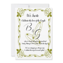 Golden Elegant Wedding Invitation