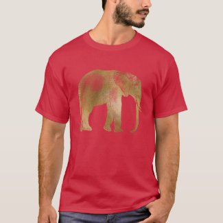 Golden Elephant Burgundy