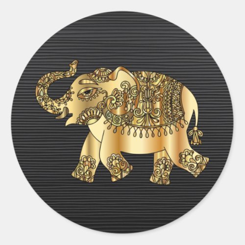 Golden Elephant Stickers