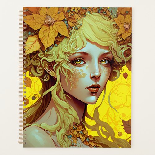 Golden Elf Fairy Fae Fantasy Art Planner