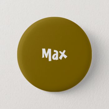 Golden Elm Personalized Button by LokisColors at Zazzle