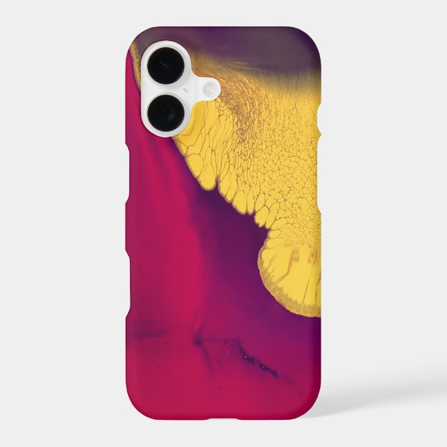 Golden Ember Abstract iPhone Case (Back)