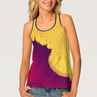 Golden Ember Abstract Tank Top