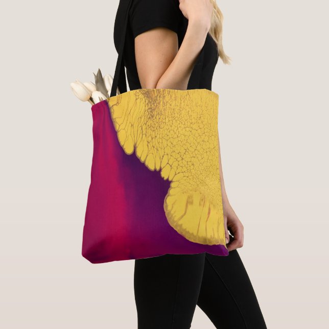 Golden Ember Abstract Tote Bag (Close Up)