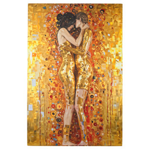 “Golden Embrace” Precious and Indestructible Metal Print
