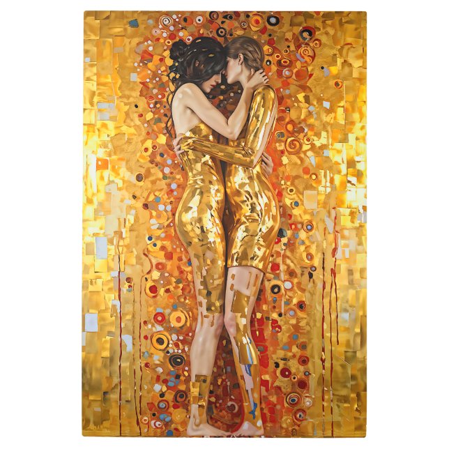 “Golden Embrace” Precious and Indestructible Metal Print (Front)