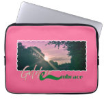 Golden Embrace Sunset Landscape Print Laptop Sleeve
