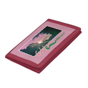 Golden Embrace Sunset Landscape Print Tri-fold Wallet