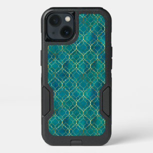 Golden Emerald Geometry iPhone 13 Case