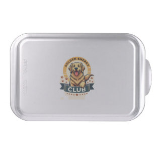 Golden Energy Club Golden Retriever Vintage Dog Lo Cake Pan