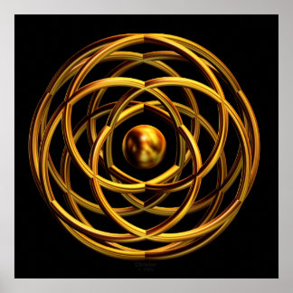 'Golden Entwined Desires' Poster