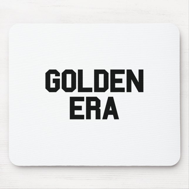 Golden Era Retro Style Old School Bodybuilding Wor Mouse Pad (Front)