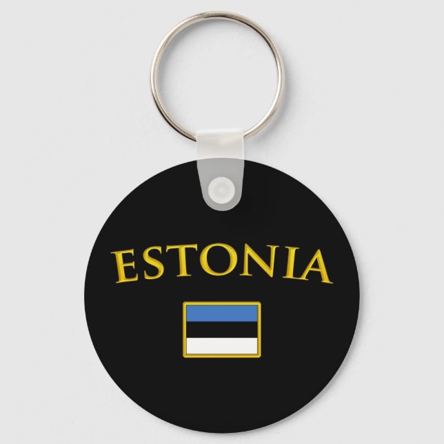Golden Estonia Keychain (Front)