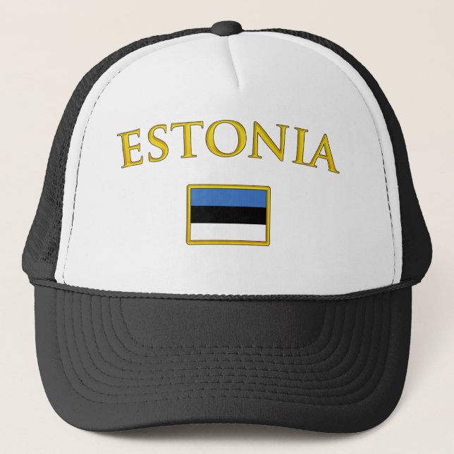 Golden Estonia Trucker Hat (Front)