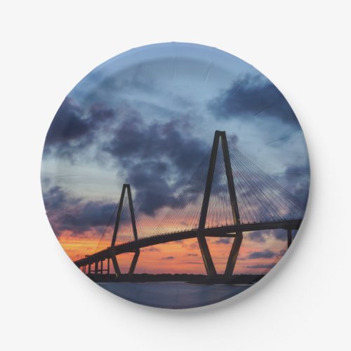 Golden Evening At Arthur Ravenel Paper Plates