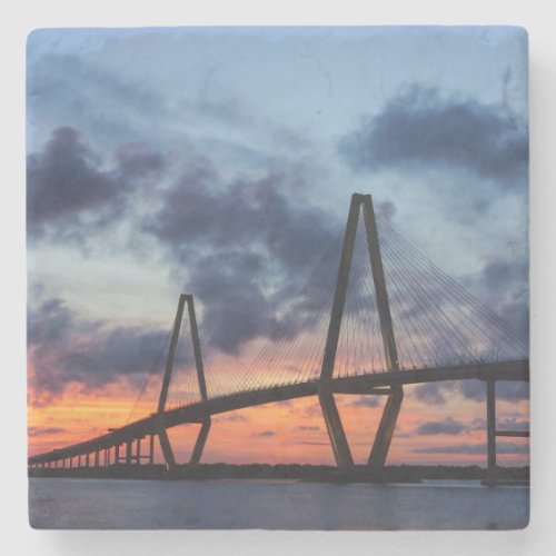 Golden Evening At Arthur Ravenel Stone Coaster