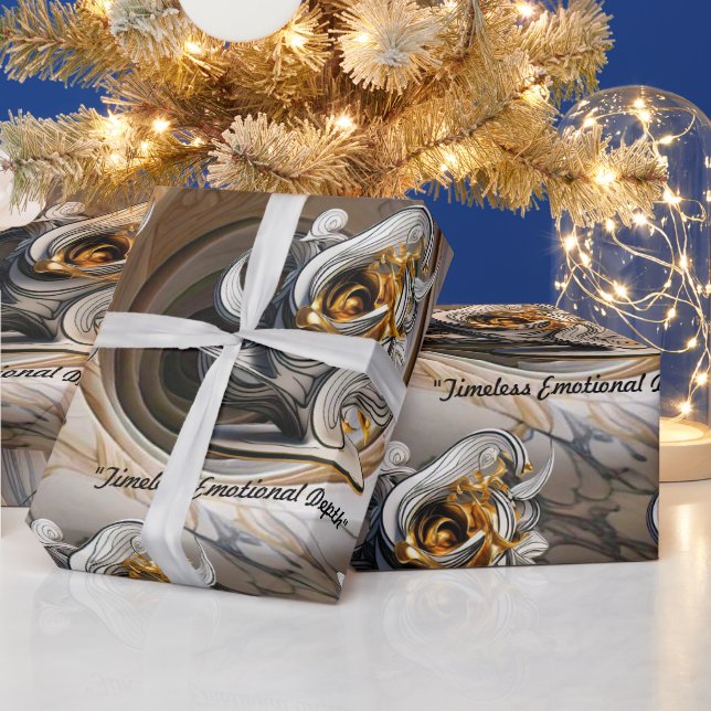 "Golden Expressions" Wrapping Paper (Holidays)