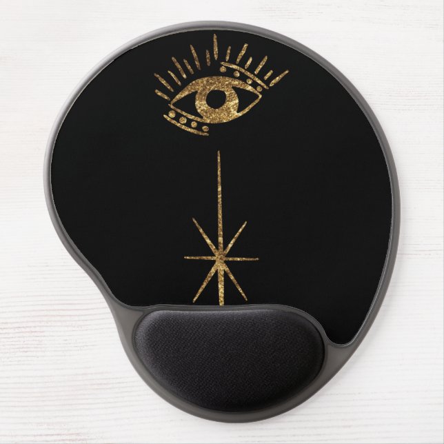 Golden Eye Gel Pad Mouse Pad | Comfortable  (Front)