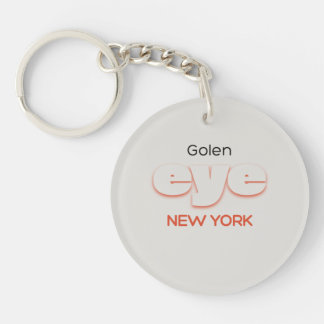 Golden eye keychain