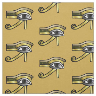Golden Eye of Horus Fabric