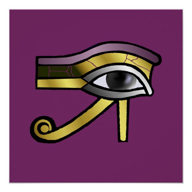 Golden Eye of Horus Poster (Front)