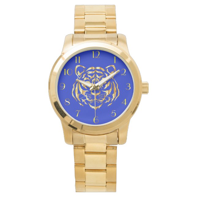 Golden Face Tiger eWatch Watch (Front)