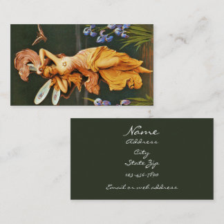 Golden Fairy Over Water Business Card