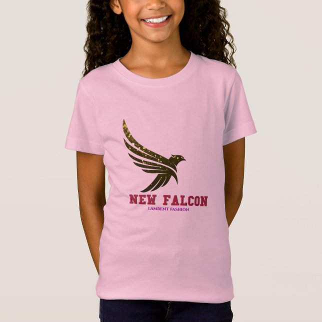 Golden Falcon Bird Graphic T-Shirt – Majestic Bird (Front)