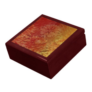 Golden Fall Floral Gift Box