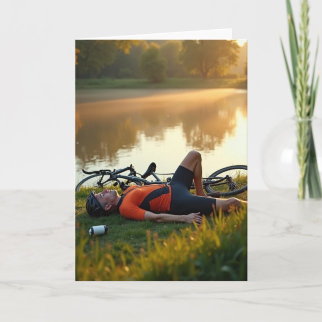 Golden Fathers Day Rest Card (Front)