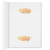 Golden Feather Art Postcard (Inside (Right))