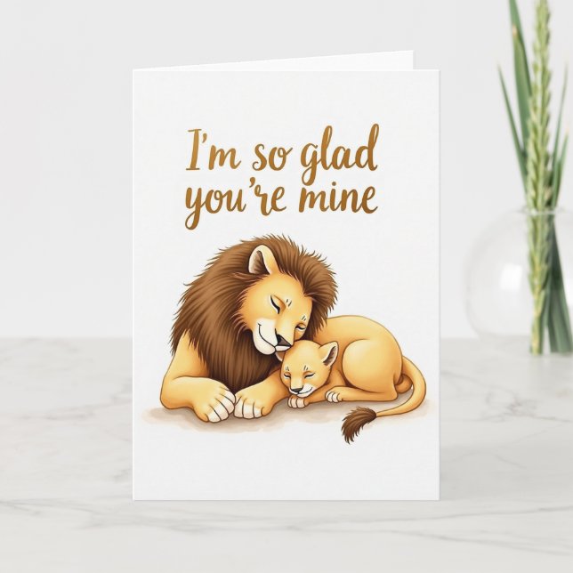 Golden Feline Mothers Day Card (Front)
