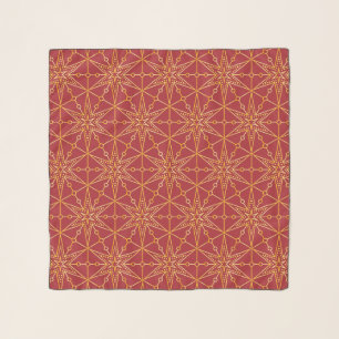 Golden Festive Starry Scarf