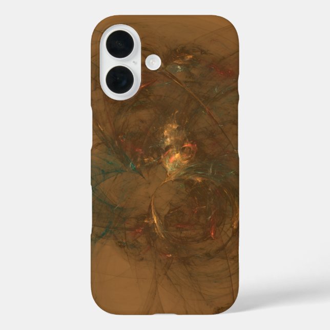 golden fibers abstract art  Case-Mate iPhone case (Back)