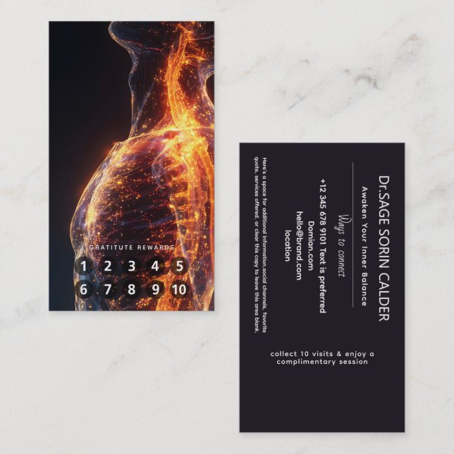 Golden Field Holistic Bodywork Business Card (Front/Back)