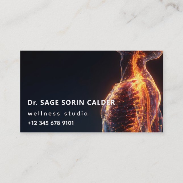 Golden Field Holistic Bodywork Business Card (Front)