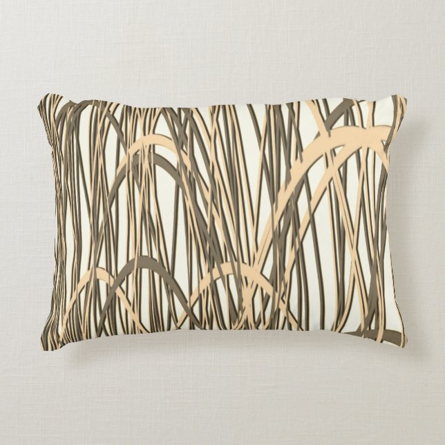 Golden Filament Accent Pillow (Front)