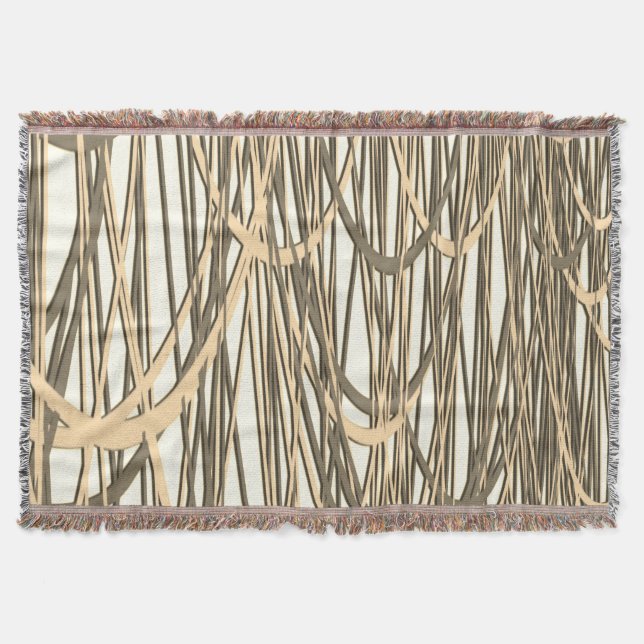 Golden Filament Throw Blanket (Front)