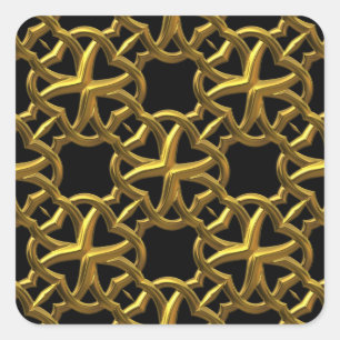 golden filigree stickers