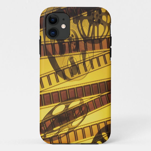 Golden Film Movie Reels Case-Mate iPhone Case (Back)