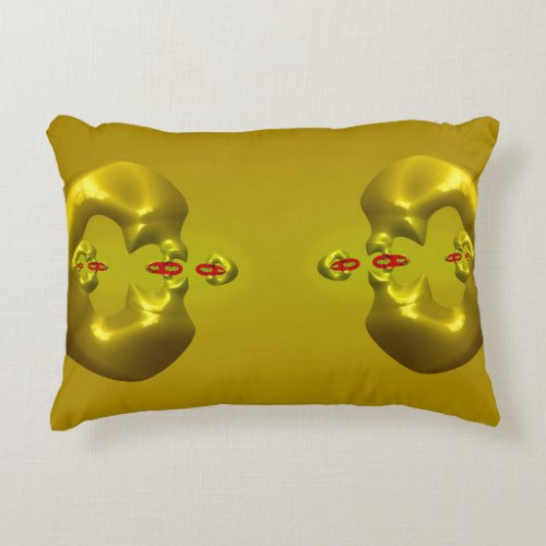 GOLDEN FINGERS  Fractal Design   Accent Pillow