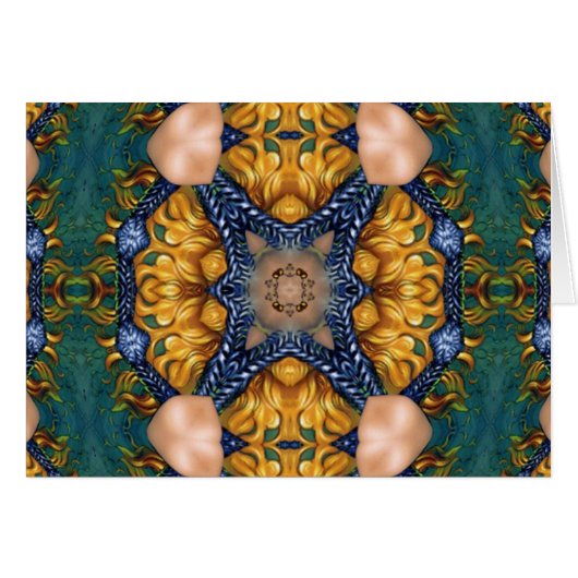 Golden Fire Blue Ropes Cards (Front Horizontal)