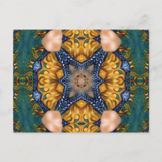 Golden Fire Blue Ropes Postcard